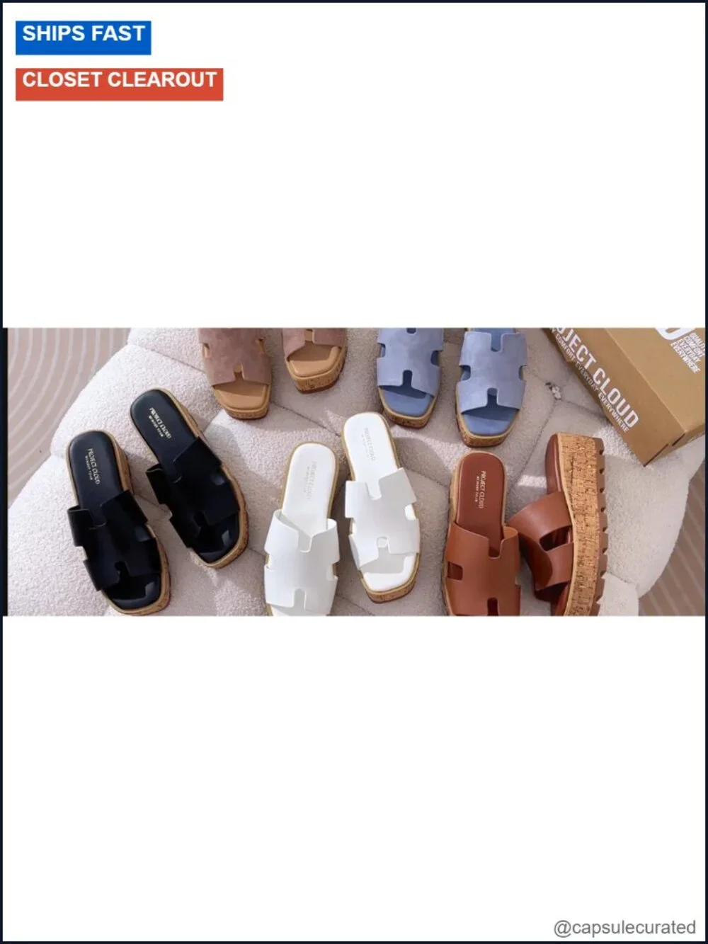 Genuine Leather Platform Wedge Sandals Women Memory Foam Non-Slip Slingback